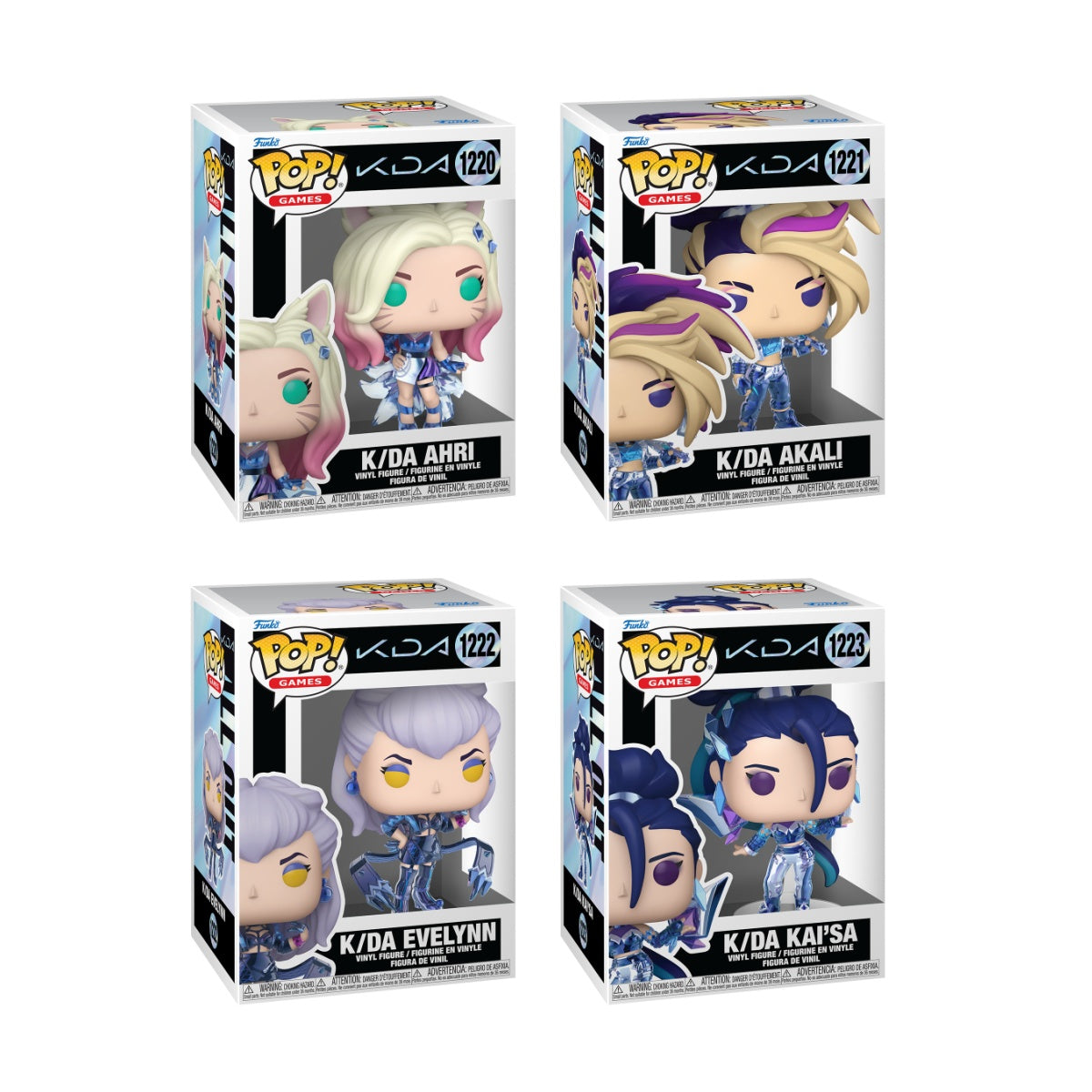 Funko Pop! Games: League of Legends: K/DA: 4 Pop Bundle