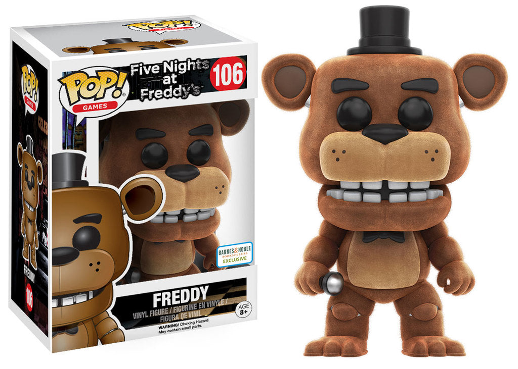 Funko Pop! Games: Five Nights at Freddy's: Freddy Fazbear (Flocked) (B ...