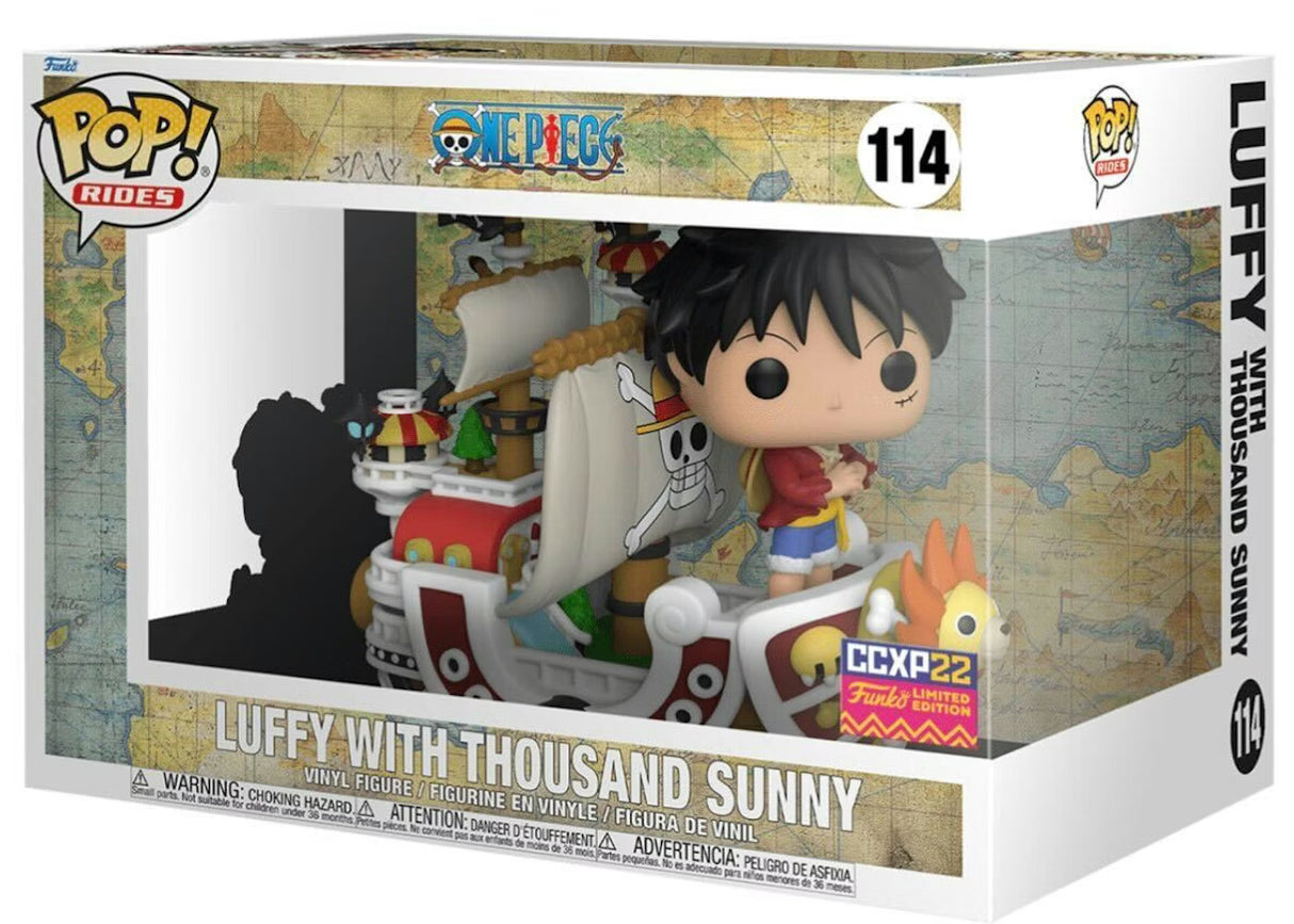 Funko Pop! Rides: One Piece: Luffy with Thousand Sunny (2022 CCXP Convention Exclusive)
