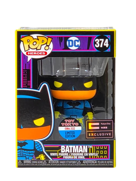 Funko Pop! Heroes: Imperial Palace: Batman (Blacklight) (2022 Toy Tokyo China Exclusive) (Box Imperfection)