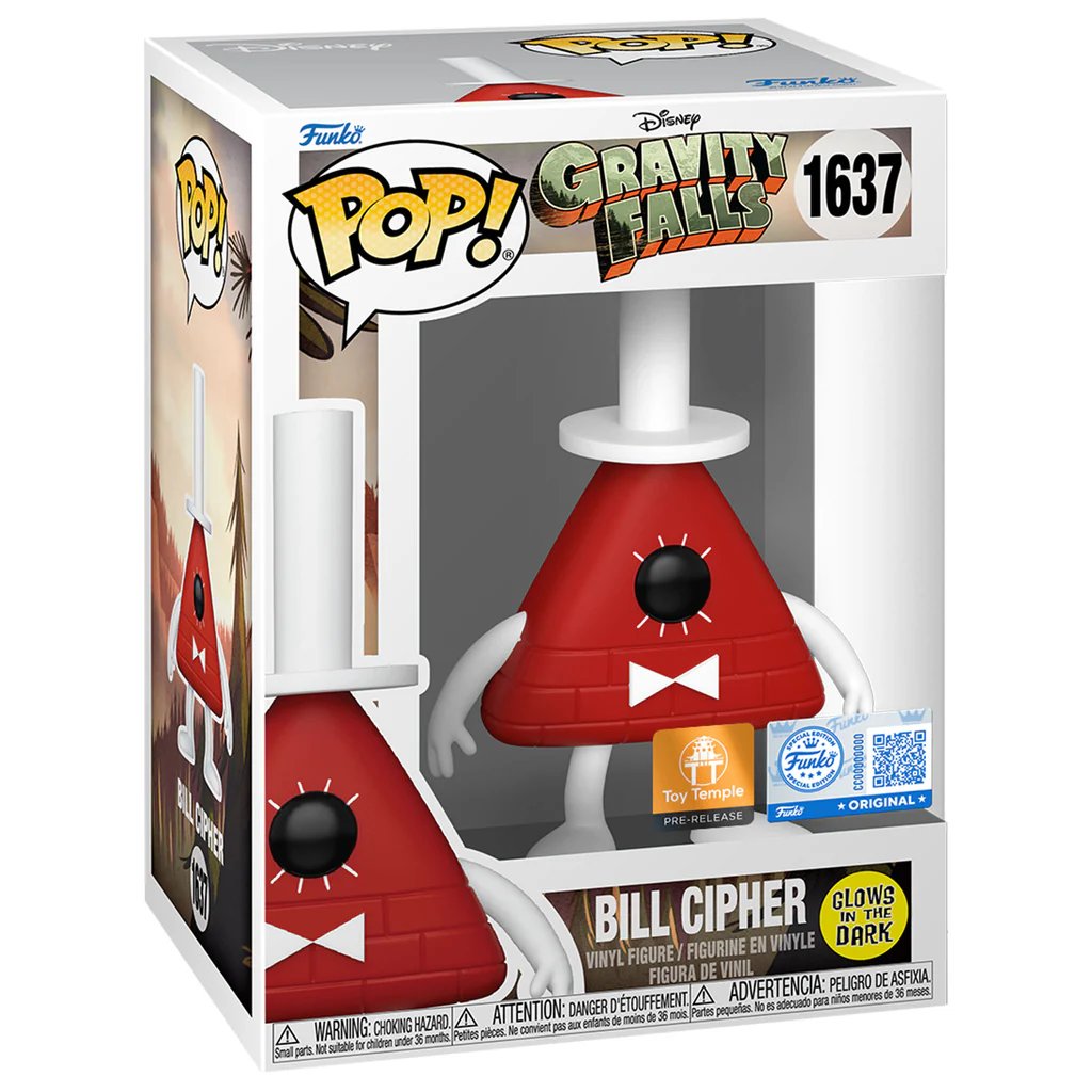 Funko Pop! Disney: Gravity Falls: Bill Cipher (Glow) (Toy Temple Exclusive)