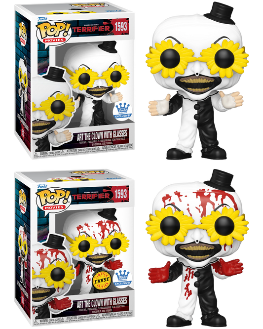 Funko Pop! Movies: Terrifier: Art The Clown With Glasses (Funko Shop Exclusive)