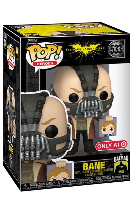 Funko Pop! Heroes: The Dark Knight Rises: Bane With Harvey Dent Photo (Target Exclusive)