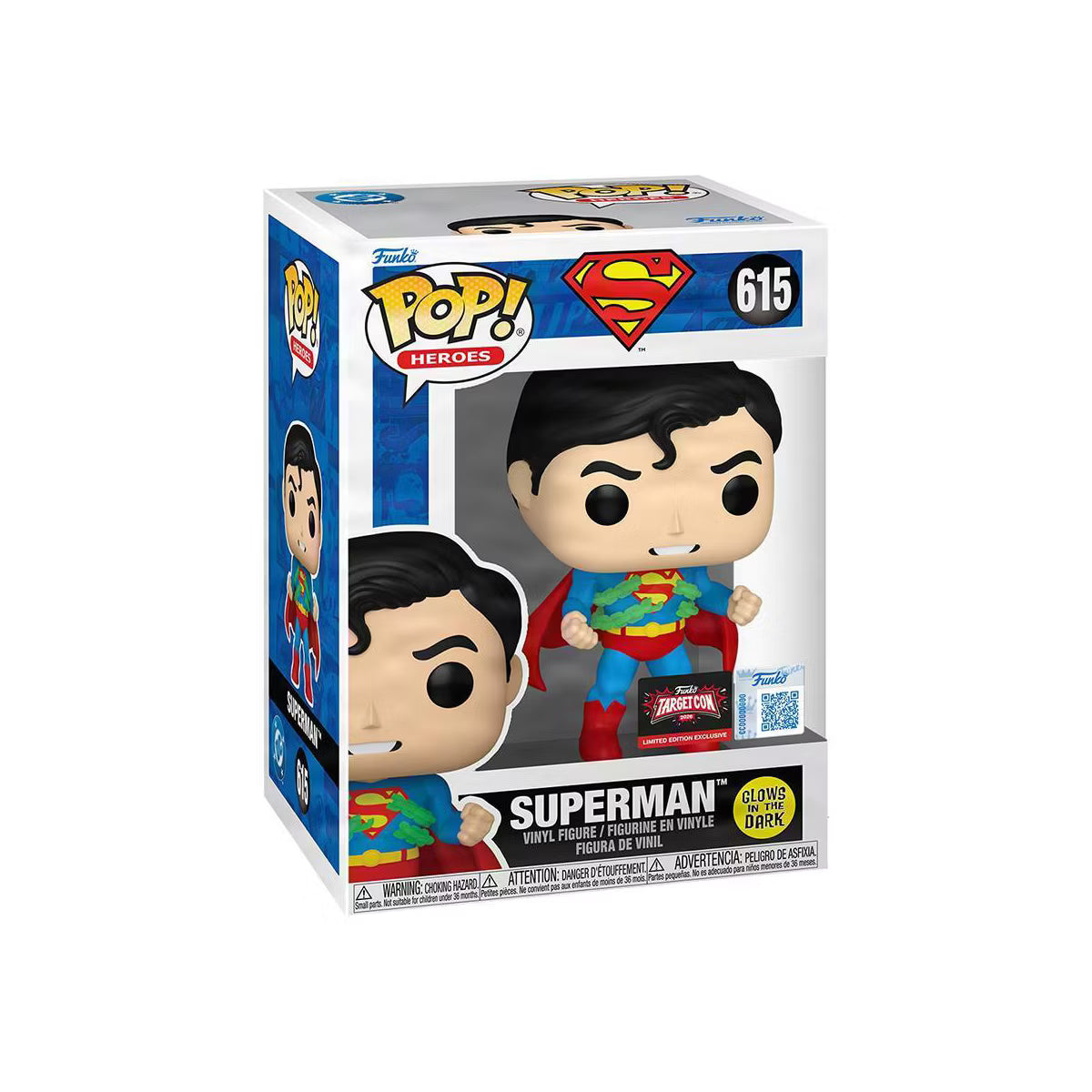 Funko Pop! Heroes: DC Comics: Superman (Glow) (TargetCon 2026 Exclusive)