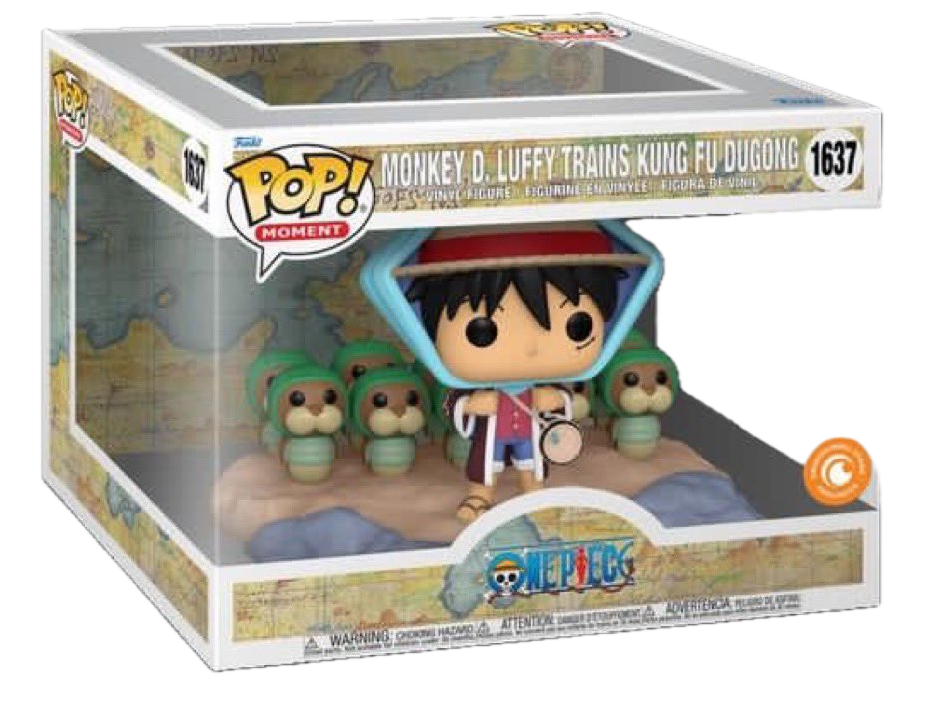 Funko Pop! Animation Moments: One Piece: Monkey D Luffy Trains Kung Fu Dugong - Crunchyroll Exclusive