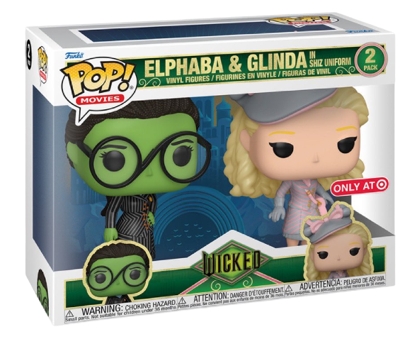 Funko Pop! Movies: Wicked: Elphaba and Glinda in Shiz Uniform (Target Exclusive)