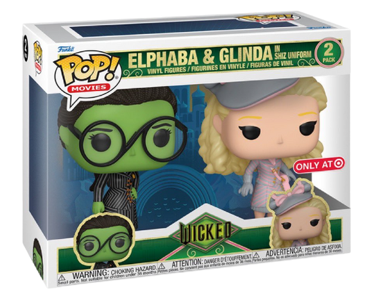 Funko Pop! Movies: Wicked: Elphaba and Glinda in Shiz Uniform (Target Exclusive)