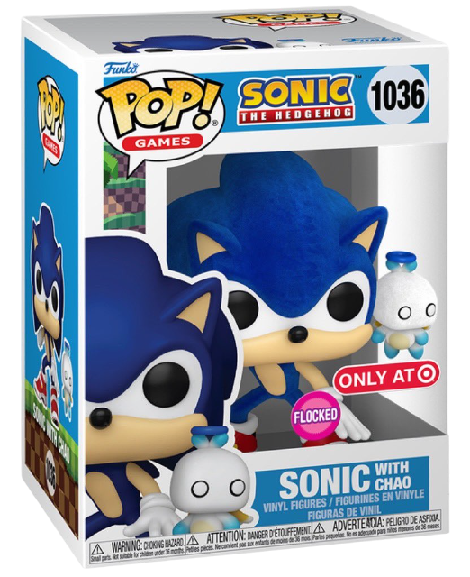 Funko Pop! Games: Sonic the Hedgehog: Sonic with Chao (Flocked) (Target Exclusive)