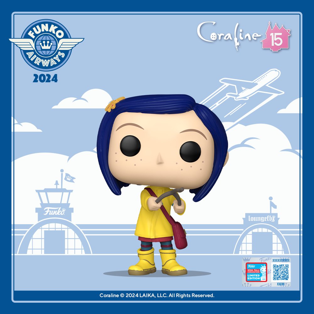 Funko Pop! Movies: Coraline: Coraline w/Dowsing Rod (2024 NYCC Shared Exclusive)