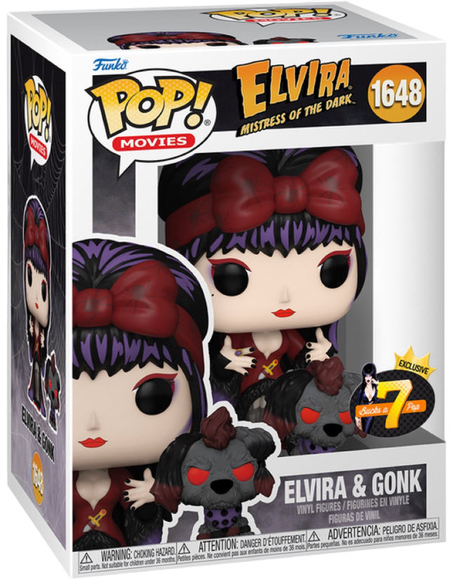 Funko Pop! Movies: Elvira Mistress of the Dark - Elvira & Gonk (7BAP E ...