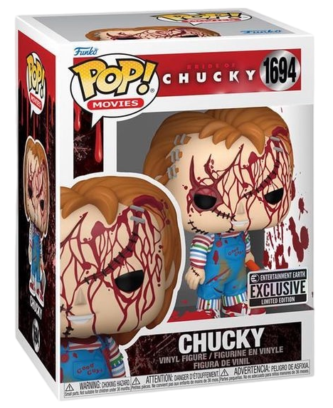 Funko Pop! Movies: Bride of Chucky: Chucky (Bloody) (Entertainment Earth Exclusive)