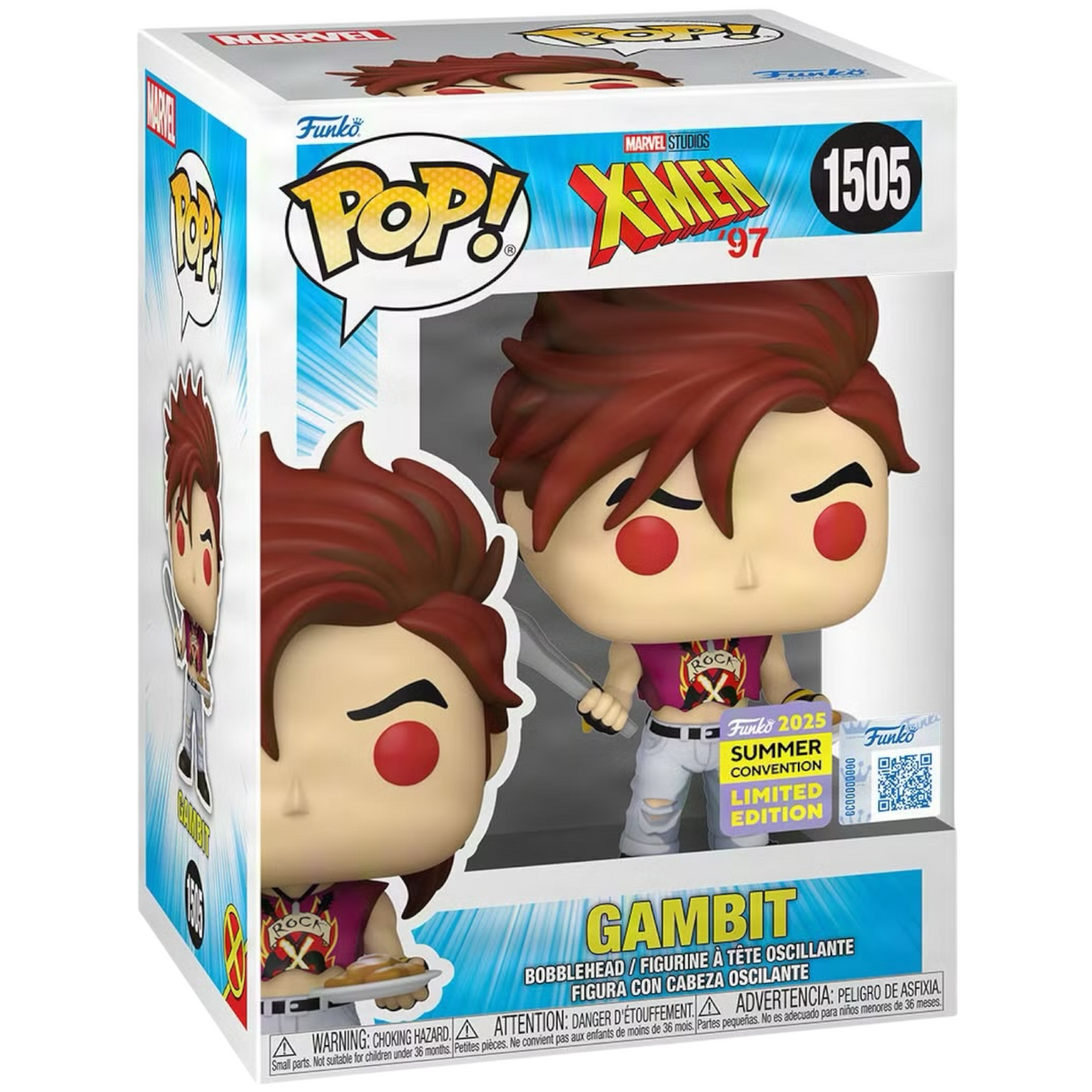 Funko Pop! Marvel: X-Men: Gambit (2025 Summer Convention Exclusive) (Box Imperfection)
