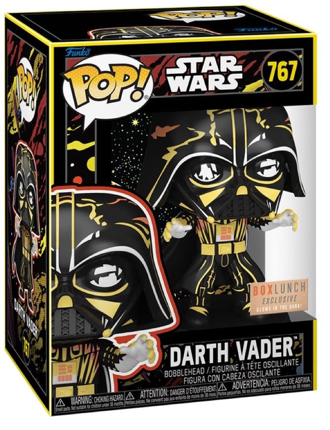 Funko Pop! Star Wars: Retro: Darth Vader (Glow) (Box Lunch Exclusive)