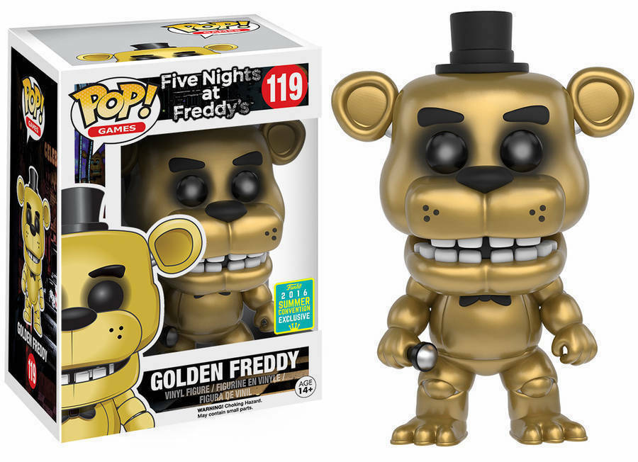 Funko Pop! Games: Five Nights At Freddys: Golden Freddy (2016 Summer Convention Exclusive) (Box Imperfection)