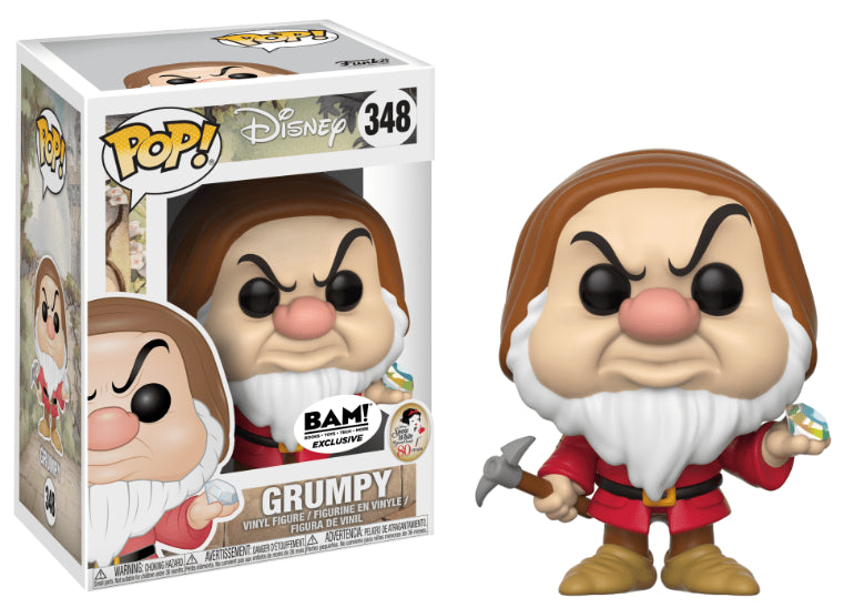 Funko Pop! Disney: Snow White and The Seven Dwarfs: Grumpy W/ Diamond (BAM Exclusive) (Box Imperfection)