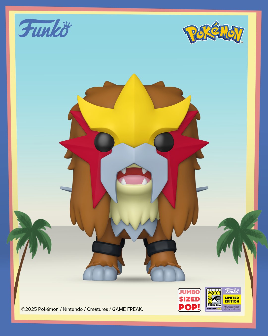 Funko Pop! Games: Pokemon: Entei (Jumbo 10") (2025 SDCC Convention Exclusive)