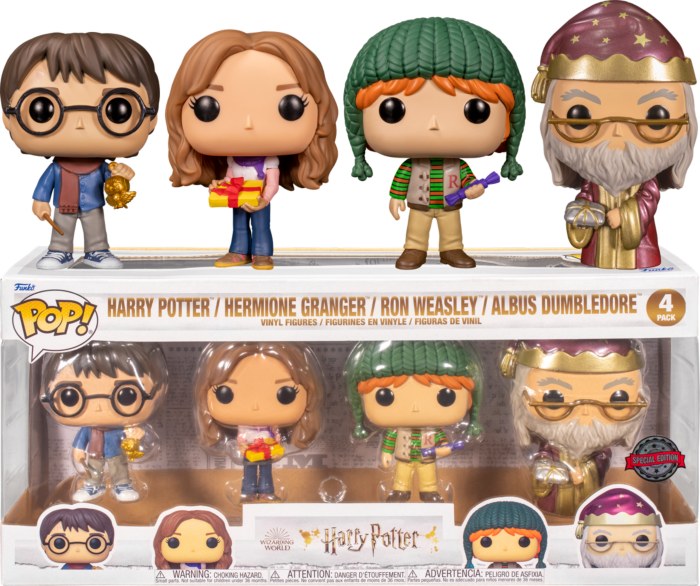 Funko Pop! Harry Potter: Harry Potter / Hermione Granger / Ron Weasley / Albus Dumbledore (4 Pack) (Special Edition)