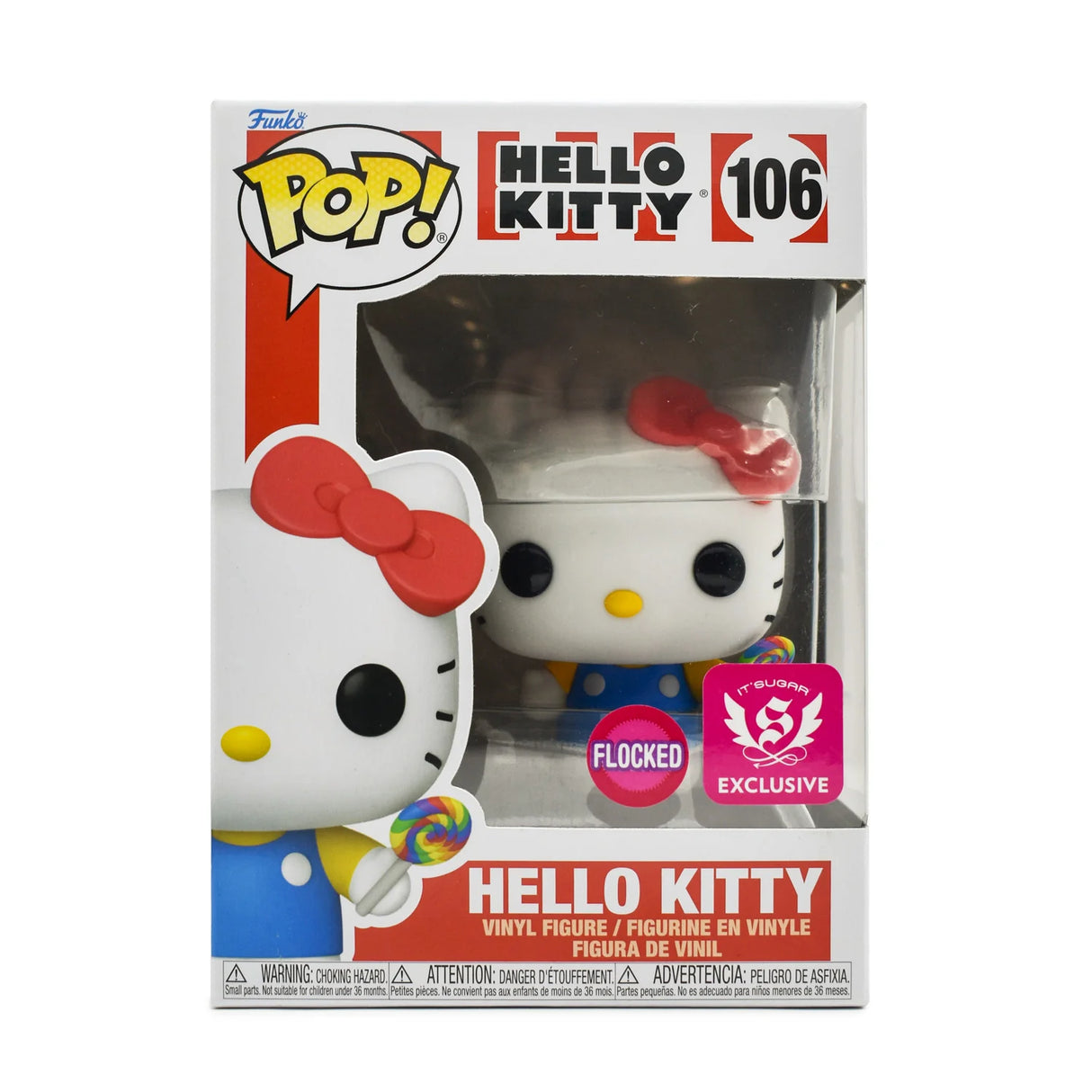 Funko Pop! Sanrio: Hello Kitty with Lollipop (Flocked) (It'Sugar Exclusive)