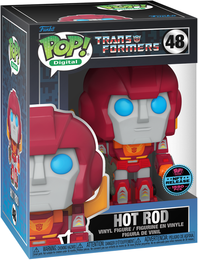 Funko Pop! Digital: Transformers: Hot Rod (LE 1,550) (NFT Legendary Exclusive)