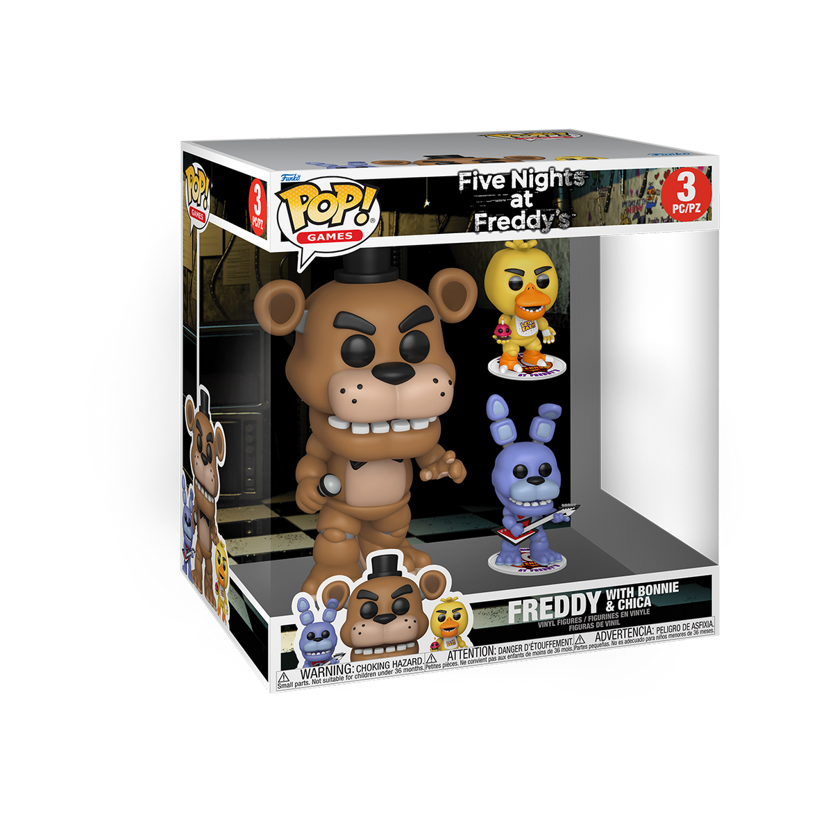 Funko Pop! Games: Five Nights at Freddy's: 3 Pack (Jumbo 10")