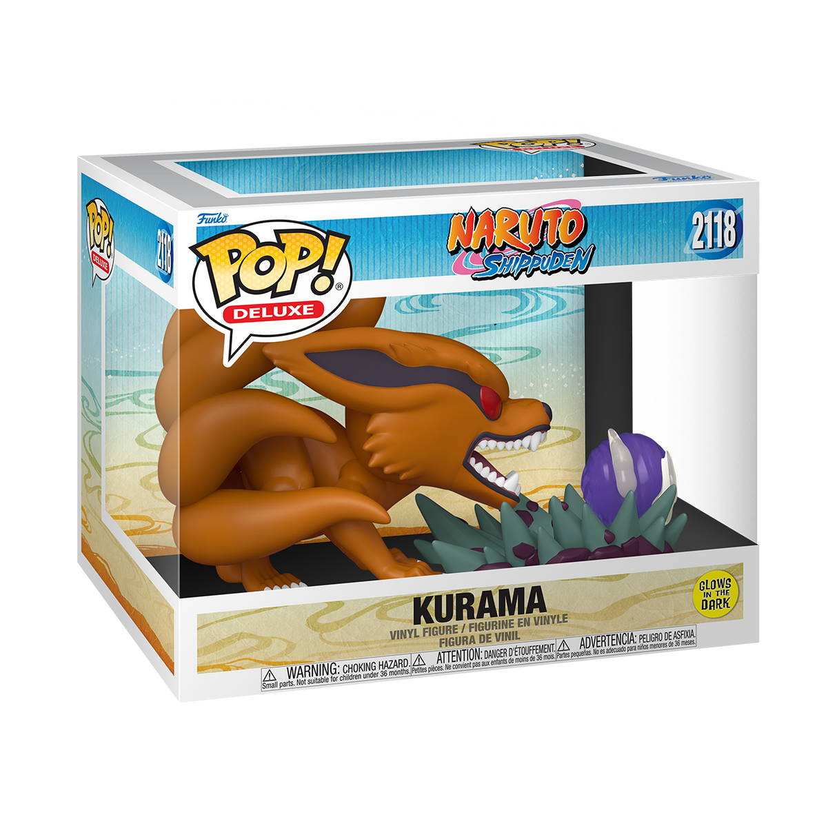 Funko Pop! Animation: Naruto Shippuden: Kurama (Glow) (6" Super)