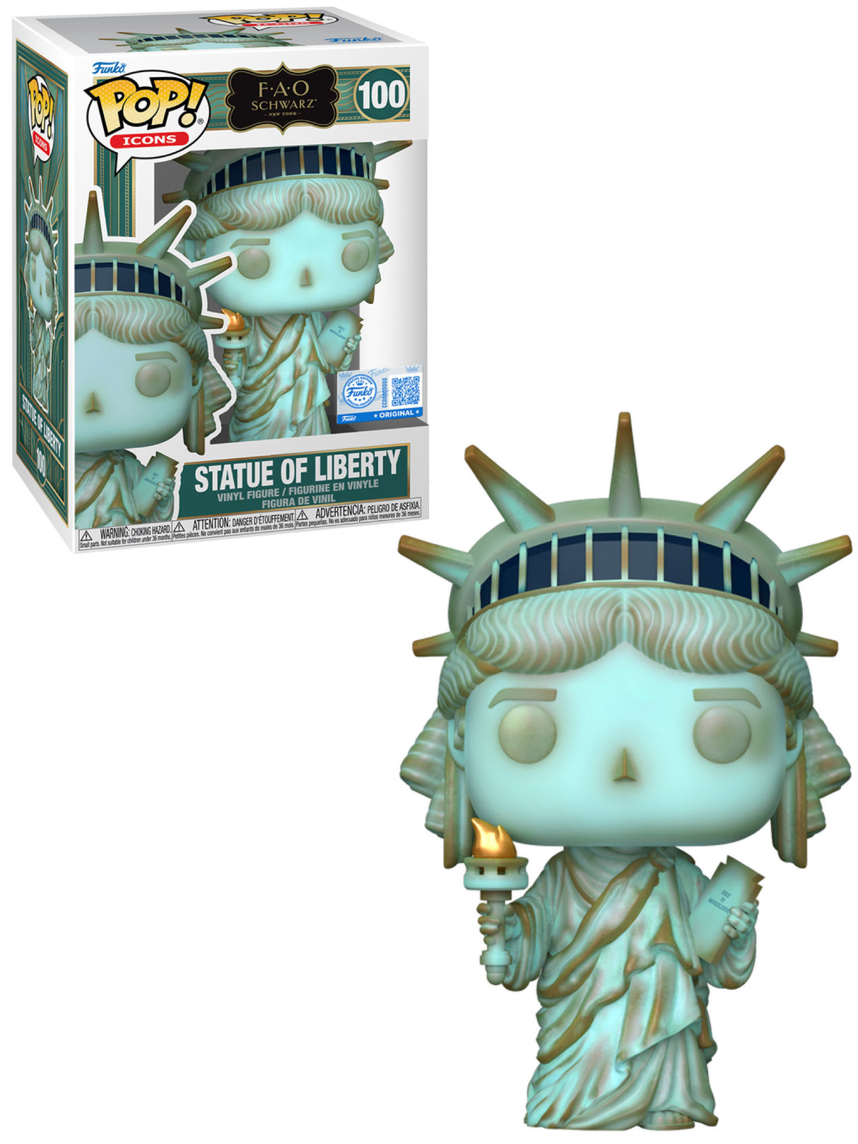 Funko Pop! Icons: Statue of Liberty (FAO Schwarz Exclusive) (2025 NYCC Convention Exclusive)