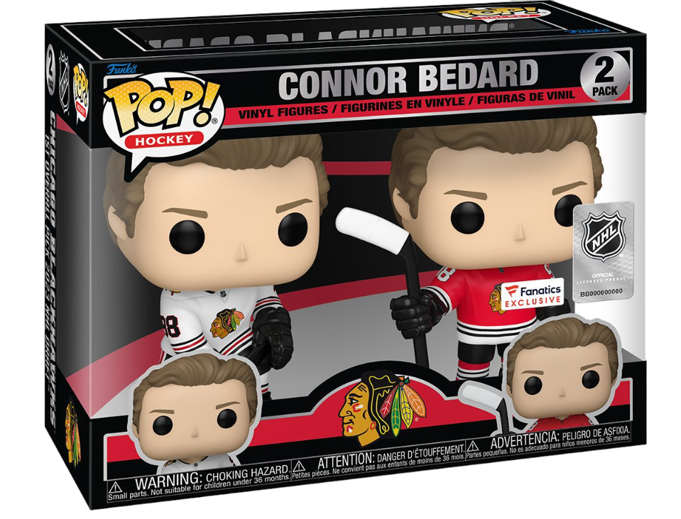 Funko Pop! Hockey: Chicago Blackhawks - Connor Bedard (2 Pack) (Fanatics Exclusive)