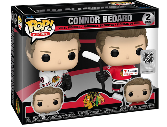 Funko Pop! Hockey: Chicago Blackhawks - Connor Bedard (2 Pack) (Fanatics Exclusive)