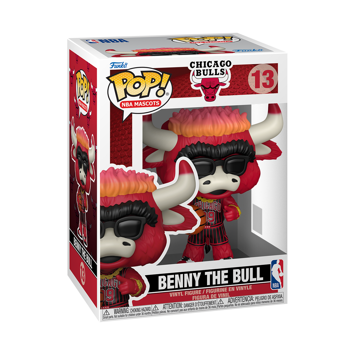 Funko Pop! NBA Mascots: Chicago Bulls: Benny The Bull