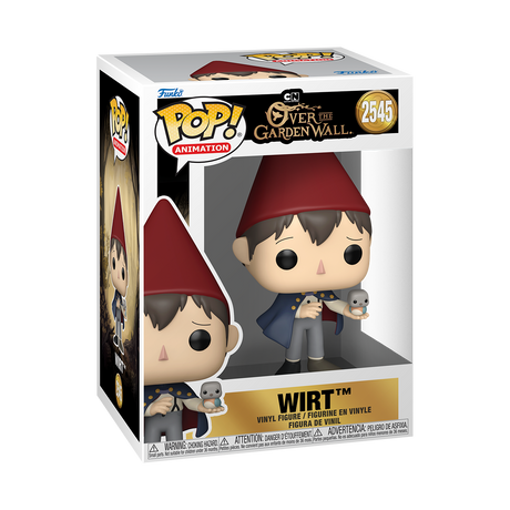 Funko Pop! Animation: Over the Garden Wall Wirt figure, collectible vinyl toy with detailed character design.