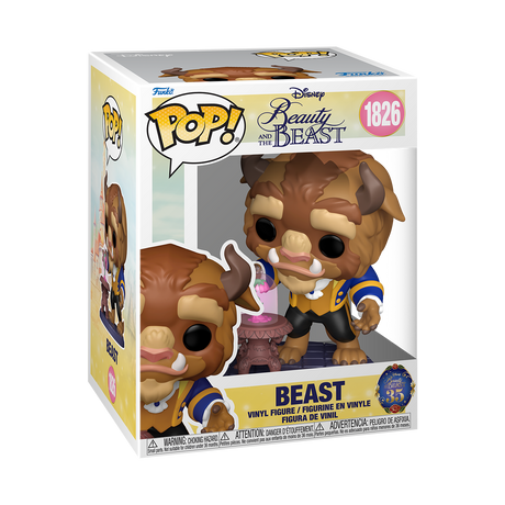Funko Pop! figure of Beast from Disney's Beauty and the Beast, collectible vinyl toy with detailed features