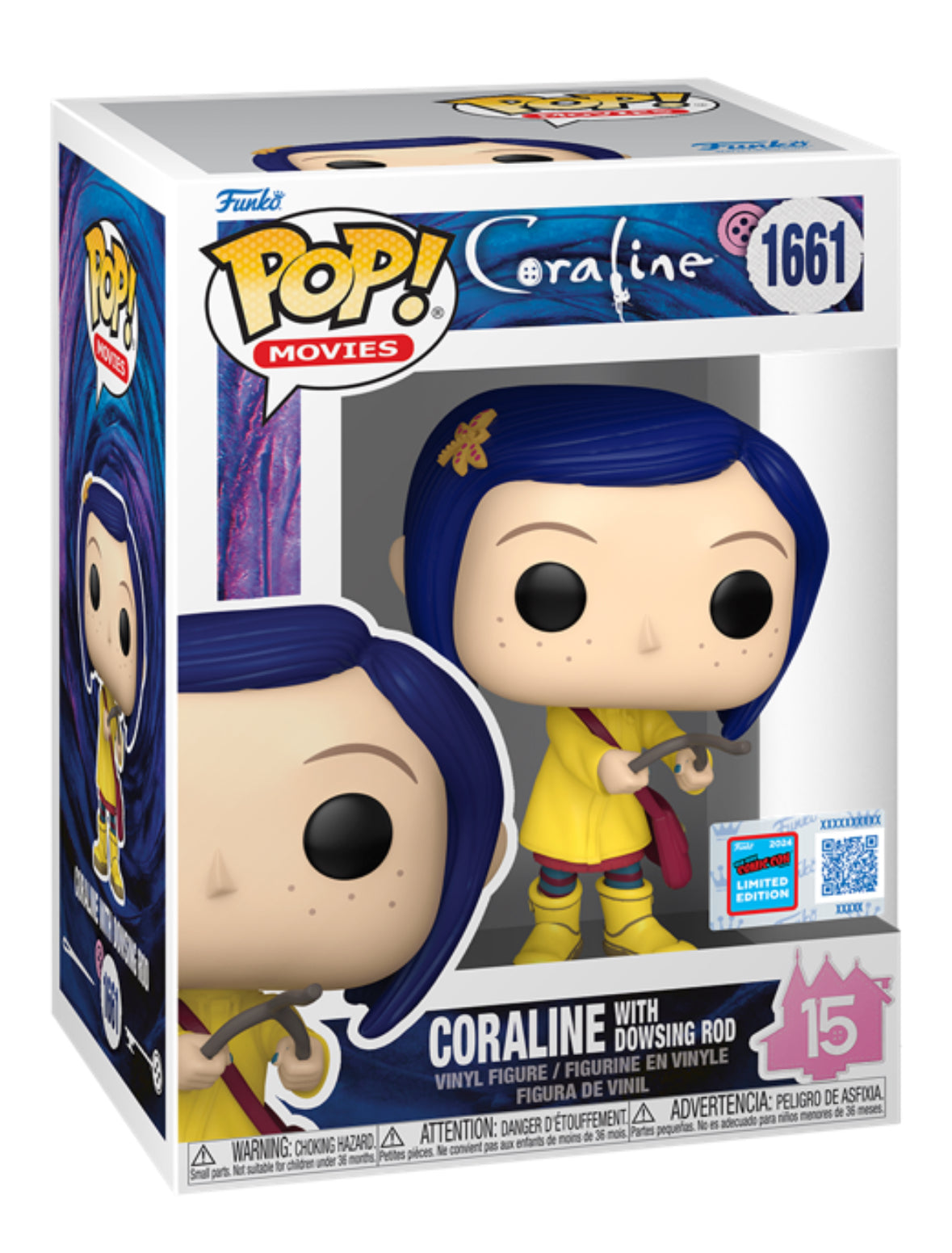 Funko Pop! Movies: Coraline: Coraline w/Dowsing Rod (2024 NYCC Convention Exclusive)