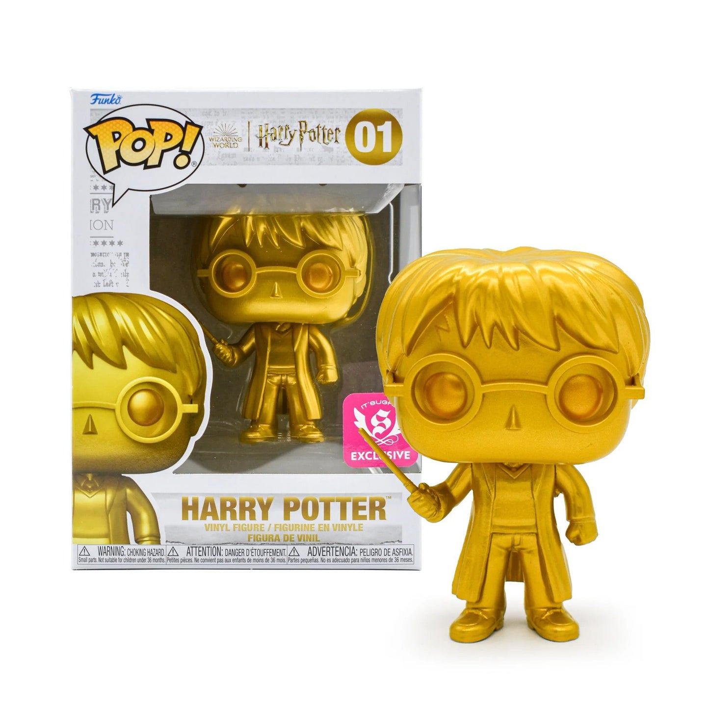 Funko Pop! Movies: Harry Potter: Harry Potter (Gold) (It's Sugar Exclusive)