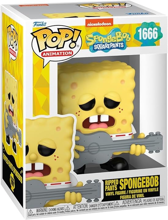 Funko Pop! Animation: SpongeBob Squarepants: SpongeBob With Guitar (Ripped Pants)