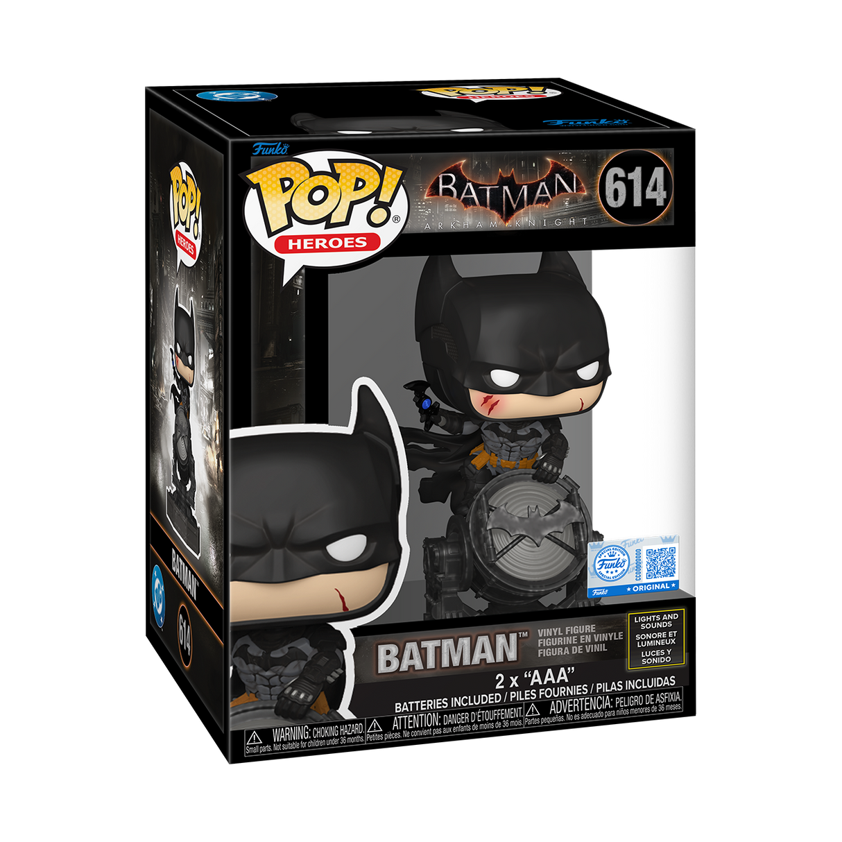 Funko Pop! Heroes: DC's Batman Arkham Knight: Batman (Lights and Sounds)