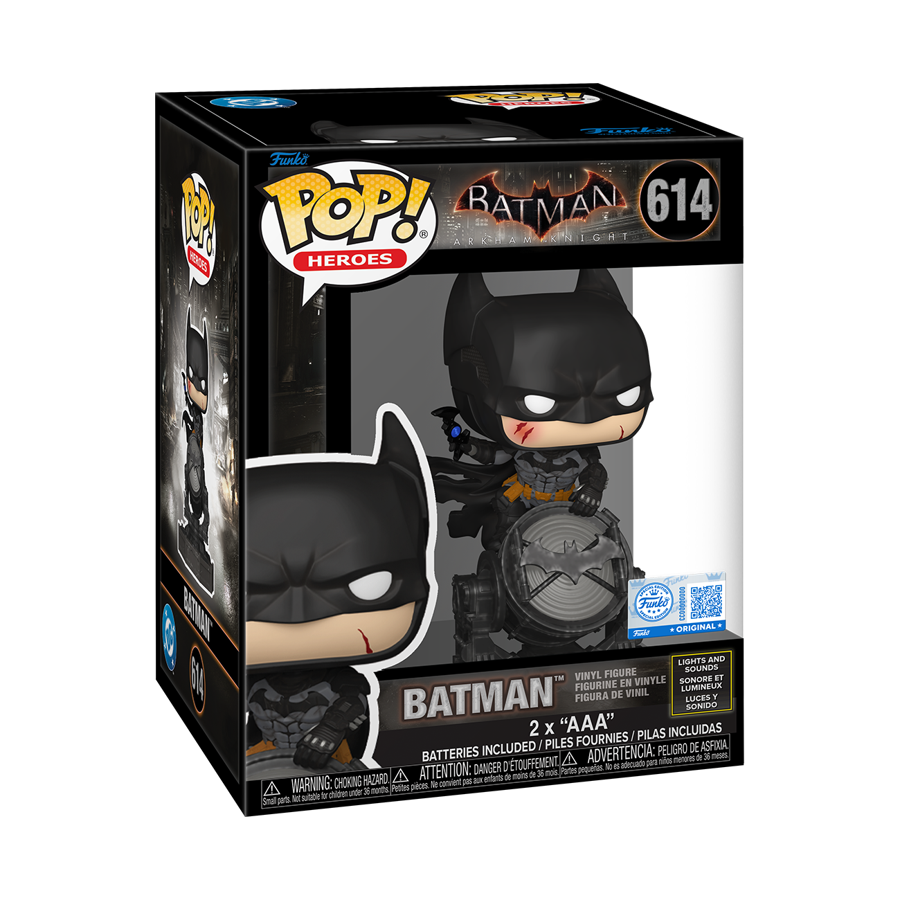 Funko Pop! Heroes: DC's Batman Arkham Knight: Batman (Lights and