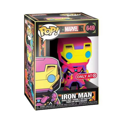 Funko Pop! Marvel: Iron Man (Blacklight) (Target Exclusive)
