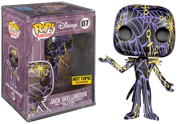 Funko Pop! Disney: The Nightmare Before Christmas: Jack Skellington (Black | Art Series) (Hot Topic Exclusive)