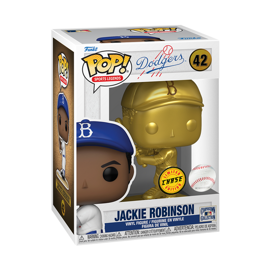 Funko Pop! Sports Legends: Dodgers: Jackie Robinson (Chase) (Box Imperfection)