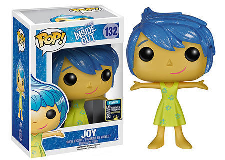 Funko Pop! Disney: Inside Out: Joy (Glitter Hair) (2015 Summer Convention Exclusive) (Box Imperfection)