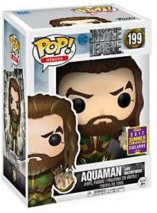 Funko Pop! Heroes: Justice League: Aquaman with Mother Box (2017 Summer Convention Shared Exclusive) (Box Imperfection)