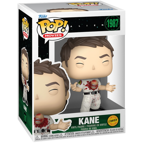 Funko Pop! Movies Alien Kane Chase figure with box imperfection, detailed collectible toy from Shak's Pop Shop.