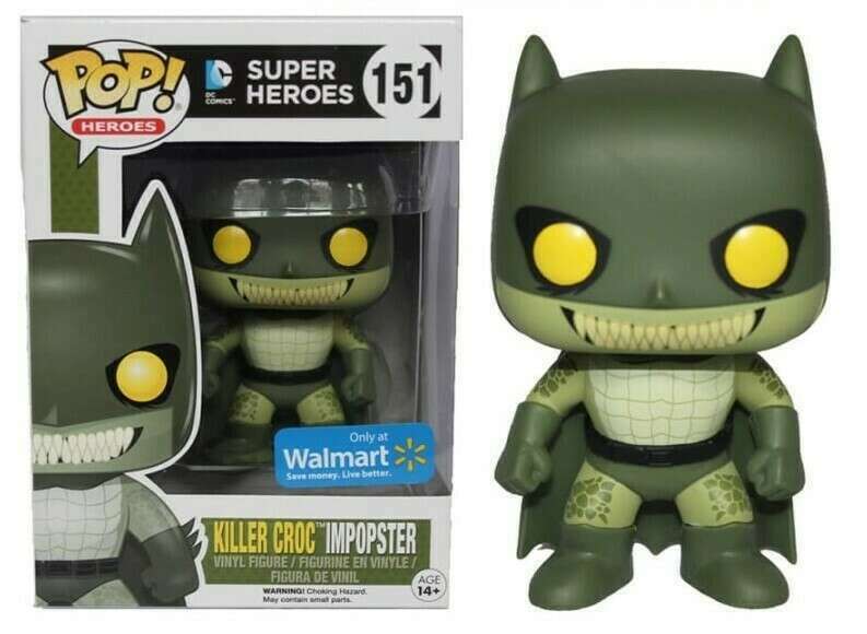 Funko Pop! DC Super Heroes Killer Croc Impopster vinyl figure from Shak's Pop Shop, detailed collectible toy with vibrant colors.
