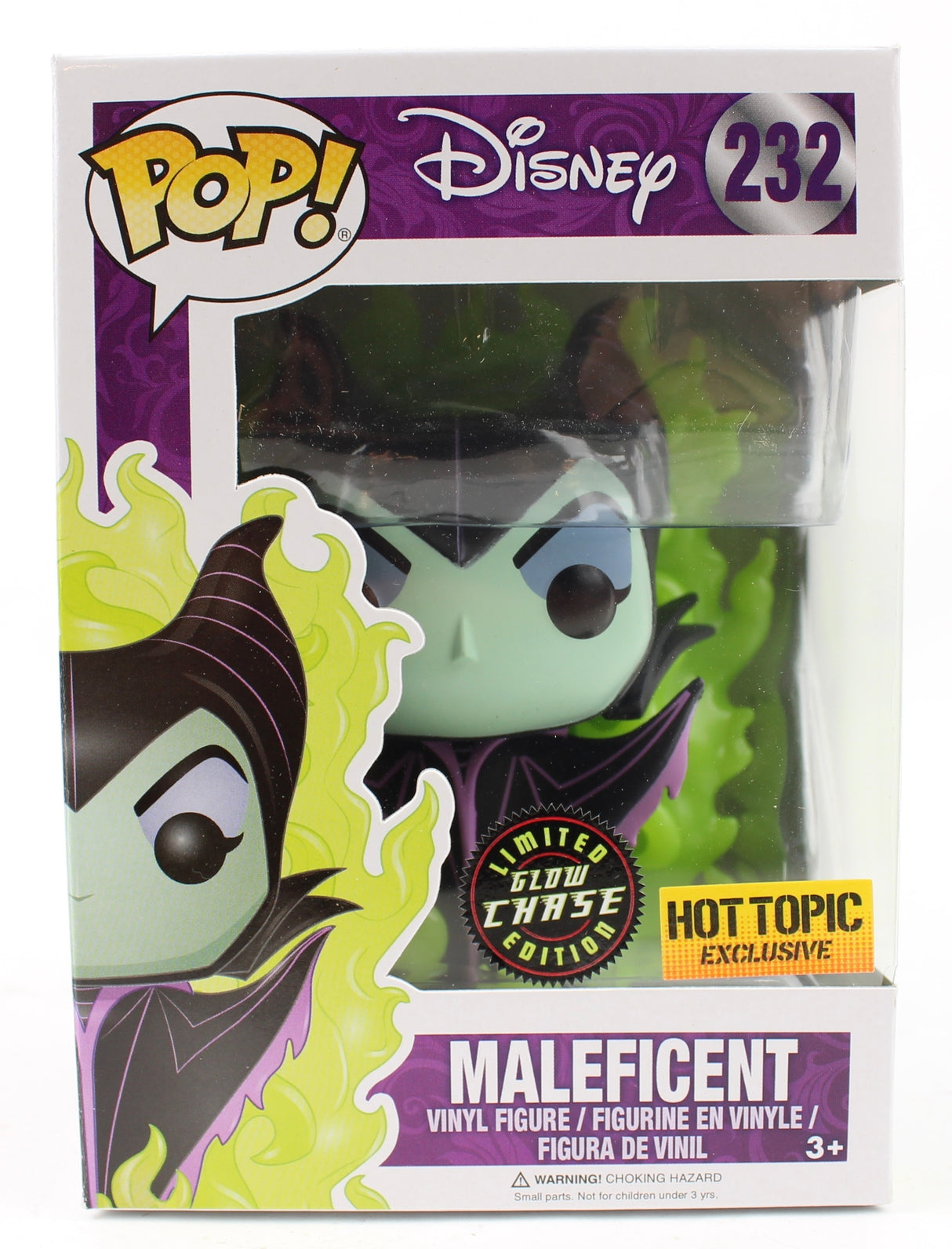 Funko Pop! Disney: Maleficent (Flames) (Glow Chase) (Hot Topic Exclusive) (Box Imperfection)