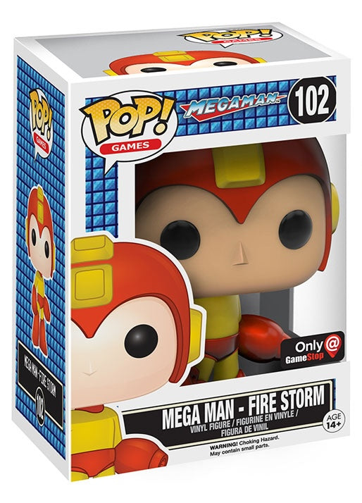 Funko Pop! Games: Mega Man: Mega Man Fire Storm (GameStop Exclusive)