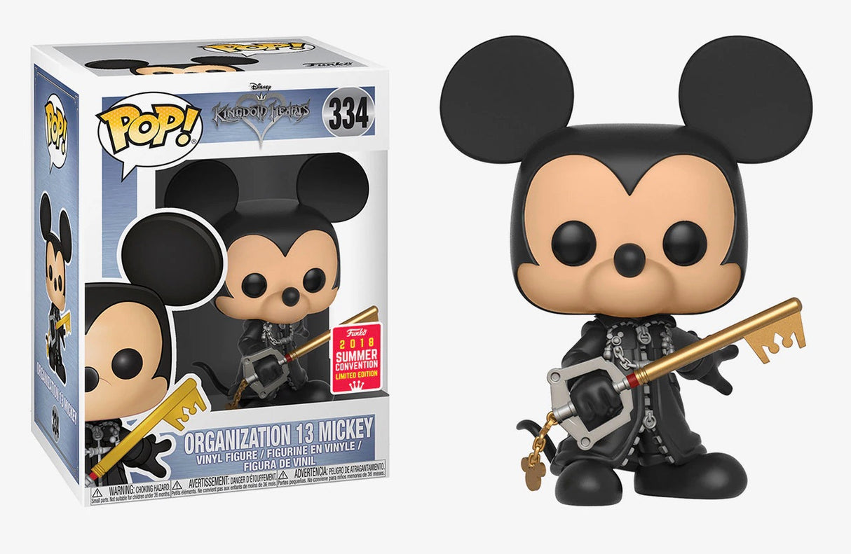 Funko Pop! Disney: Kingdom Hearts: Organization 13 Mickey (Unhooded) (2018 Summer Convention Shared Exclusive)