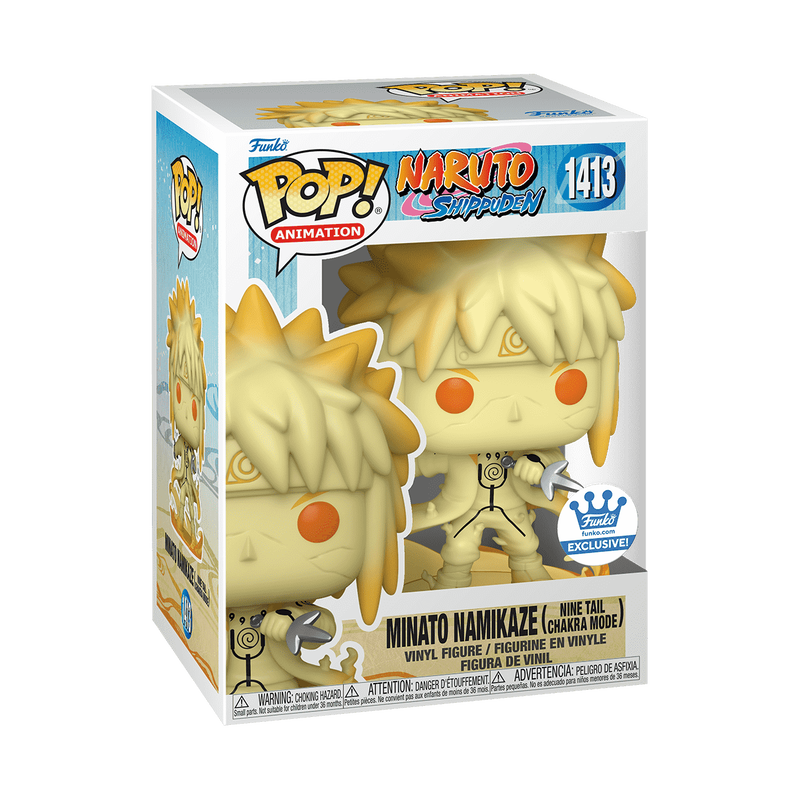 Funko Pop! Animation: Naruto Shippuden: Minato Namikaze (Nine Tail Chakra Mode) (Funko Shop Exclusive) (Box Imperfection)