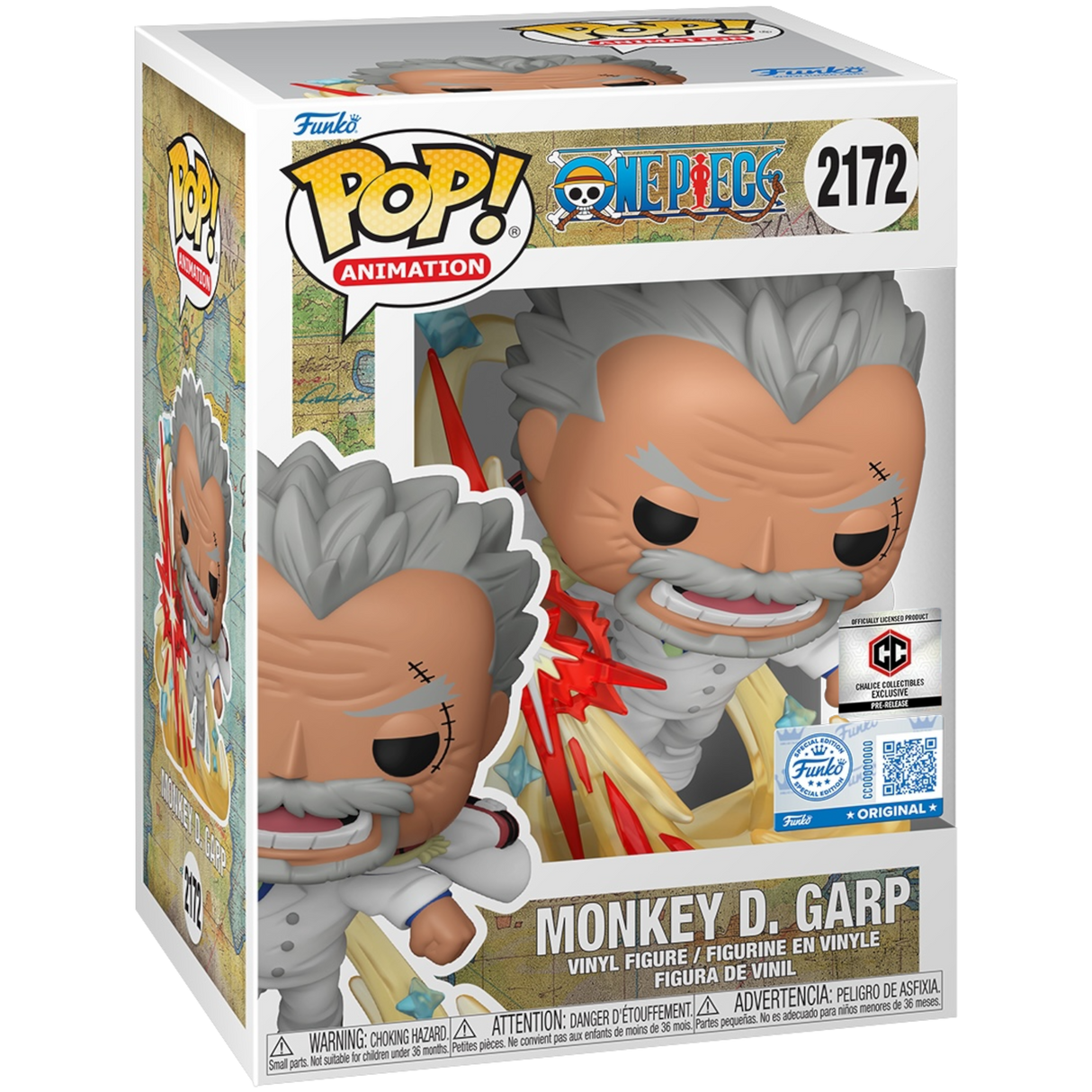 Funko Pop! Animation: One Piece: Monkey D. Garp (Chalice Collectible PR Exclusive) (Box Imperfection)