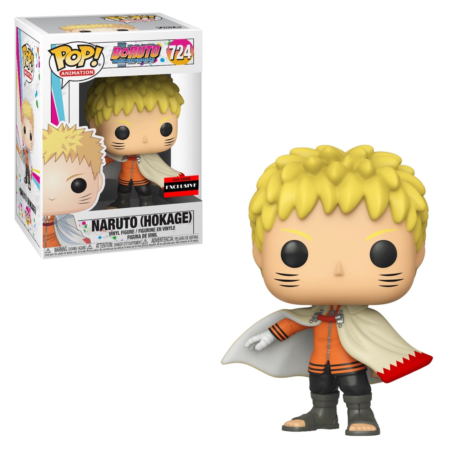 Funko Pop! Animation: Bottom Naruto Next Generation: Naruto (Hokage) (Special Edition Sticker)