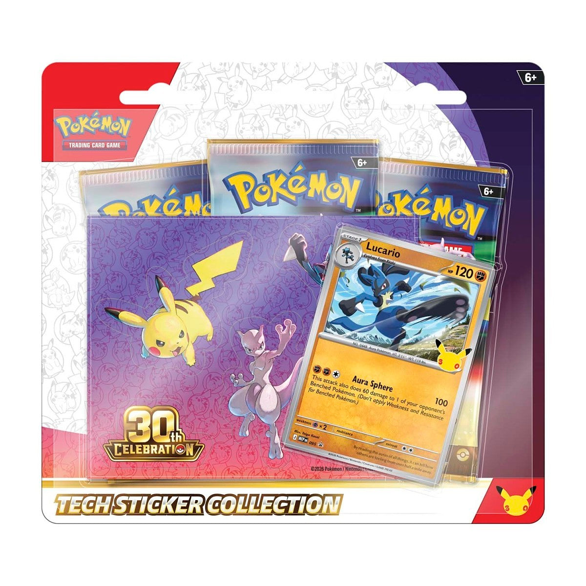 Pokemon TCG: 30th Celebration Tech Sticker Collection (Lucario)
